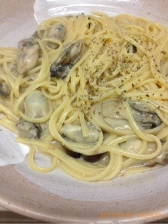 牡蠣のクリームパスタ-レシピのメイン写真