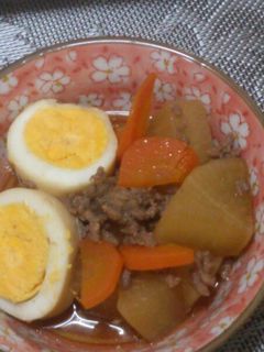 簡単!リメイク!角煮汁de大根の煮物-レシピのメイン写真