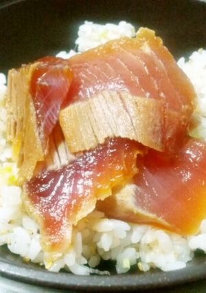 ホエー（乳清）でおいしく☆マグロの漬け丼-レシピのメイン写真