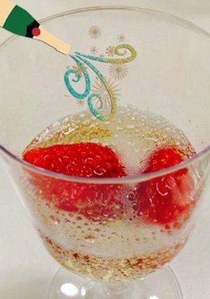 いちごシャンパン-レシピのメイン写真