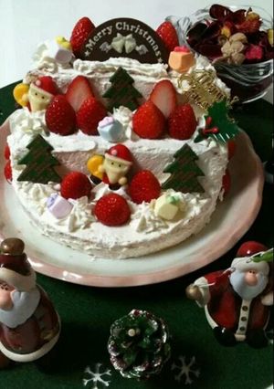 X'masケーキ☆雛壇風-レシピのメイン写真