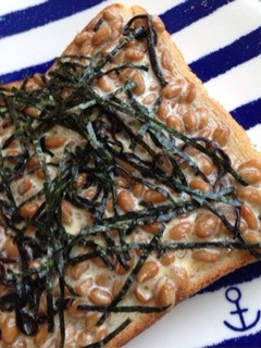 納豆マヨトースト♫-レシピのメイン写真
