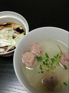 生姜の利いた冬瓜と肉団子のスープ-レシピのメイン写真