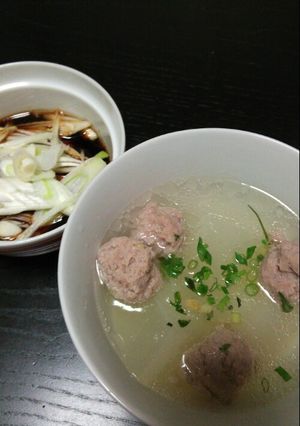 生姜の利いた冬瓜と肉団子のスープ-レシピのメイン写真
