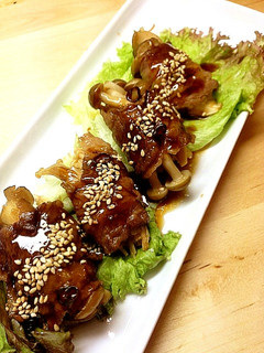 簡単!きのこの牛肉巻き-レシピのメイン写真
