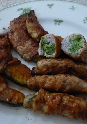 野菜の豚肉巻き（味噌味）-レシピのメイン写真