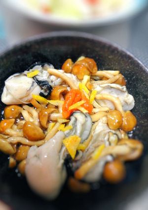 牡蠣とナメコの紅葉おろし和え-レシピのメイン写真