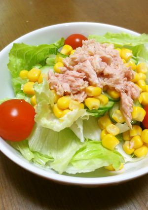 *レタスとツナの野菜沢山サラダ-レシピのメイン写真