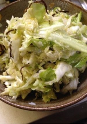 塩昆布入りやみつきキャベツ-レシピのメイン写真
