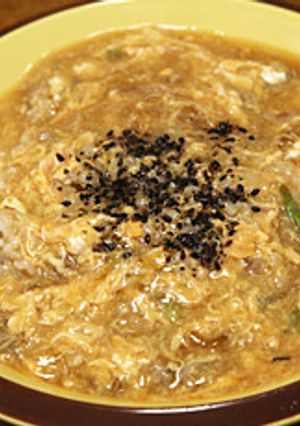 残ったタネで作る『ギョウザ卵あんかけ丼』-レシピのメイン写真