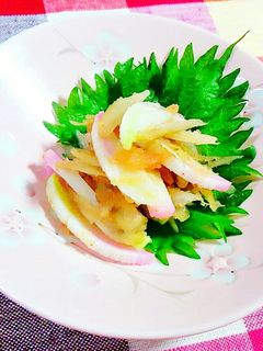 ゴボウとかまぼこの明太子あえ♪-レシピのメイン写真