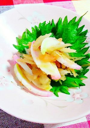 ゴボウとかまぼこの明太子あえ♪-レシピのメイン写真