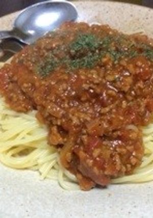 ハヤシライスの素でミートソース◎°-レシピのメイン写真