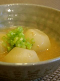 かぶ ごまの香り白みそ仕立て-レシピのメイン写真