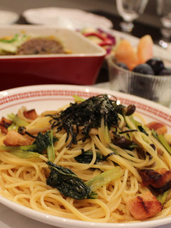 小松菜とベーコンの和パスタ☆柚子胡椒風味-レシピのメイン写真