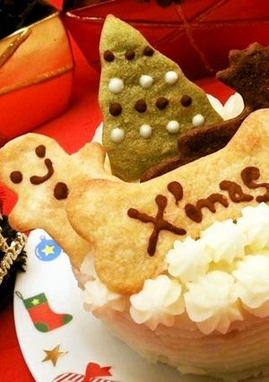 グレインフリー　犬用クリスマスケーキ♪-レシピのメイン写真
