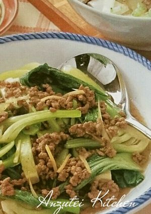 チンゲン菜のくず煮＆くず煮雑炊-レシピのメイン写真