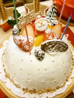 カスタードたっぷり☆クリスマスケーキ-レシピのメイン写真