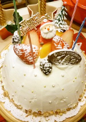 カスタードたっぷり☆クリスマスケーキ-レシピのメイン写真