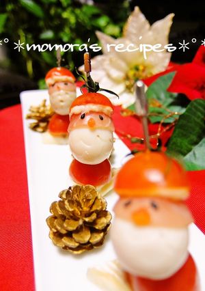 Xmas簡単オードブル♡サンタピンチョス-レシピのメイン写真