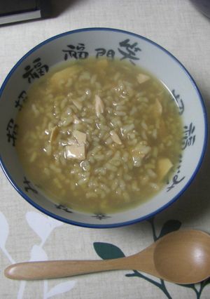 晩の焼きしゃけ入り茶がゆ・みんと風-レシピのメイン写真