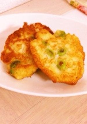 はんぺん豆腐枝豆のふんわり揚げ-レシピのメイン写真