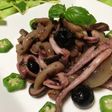 イカとしめじとオリーブの香味炒め♪