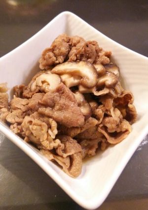 簡単スピード! 牛肉 椎茸のしぐれ煮-レシピのメイン写真