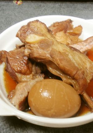 骨まで美味しい♪スペアリブの甘辛煮。-レシピのメイン写真