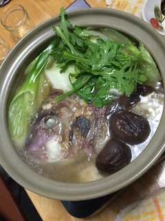 鯛のあら鍋 柚子風味-レシピのメイン写真