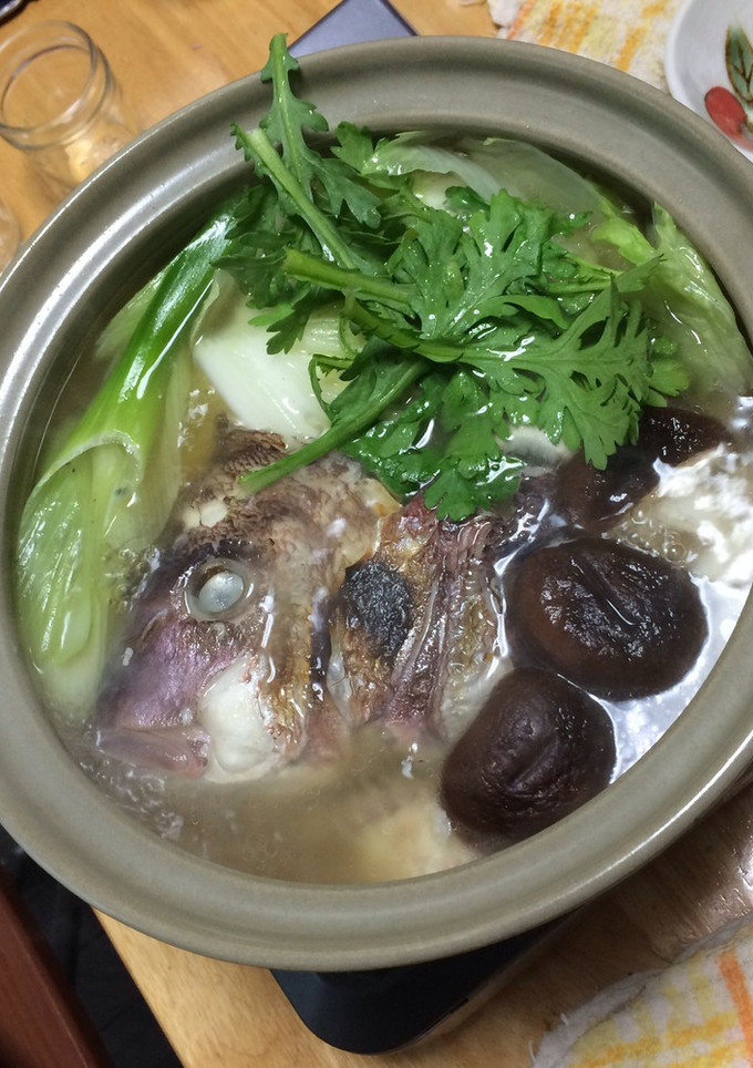 鯛のあら鍋 柚子風味-レシピのメイン写真