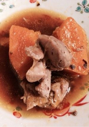 かぼちゃと鶏の煮物 豆豉味-レシピのメイン写真