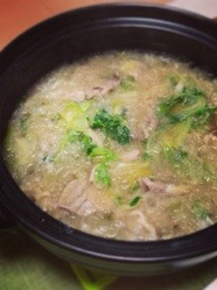 豚肉豆苗レタスのみぞれ鍋-レシピのメイン写真