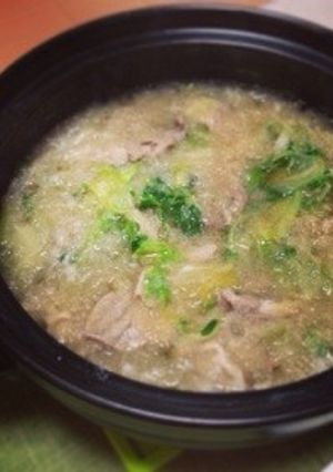 豚肉豆苗レタスのみぞれ鍋-レシピのメイン写真