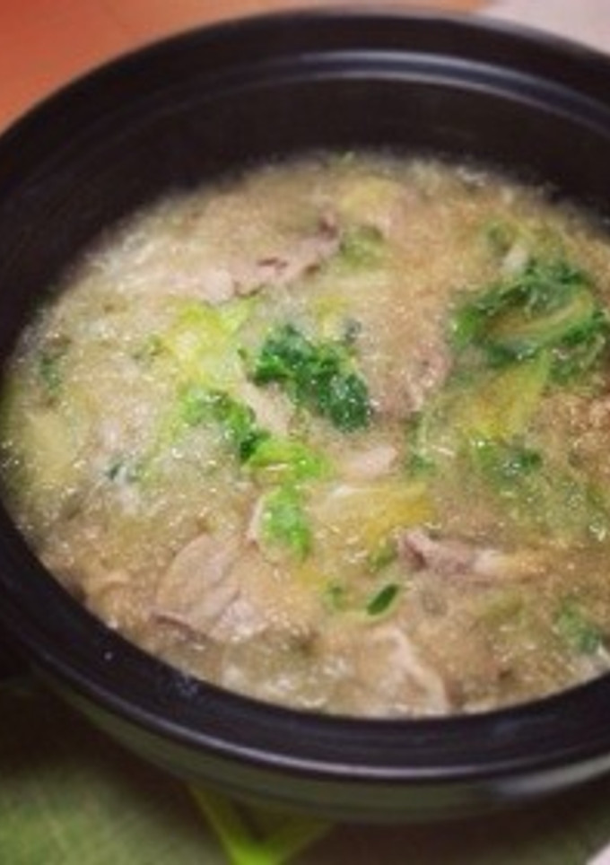 豚肉豆苗レタスのみぞれ鍋-レシピのメイン写真