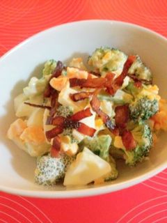 ブロッコリと卵のサラダ カリカリベーコン-レシピのメイン写真