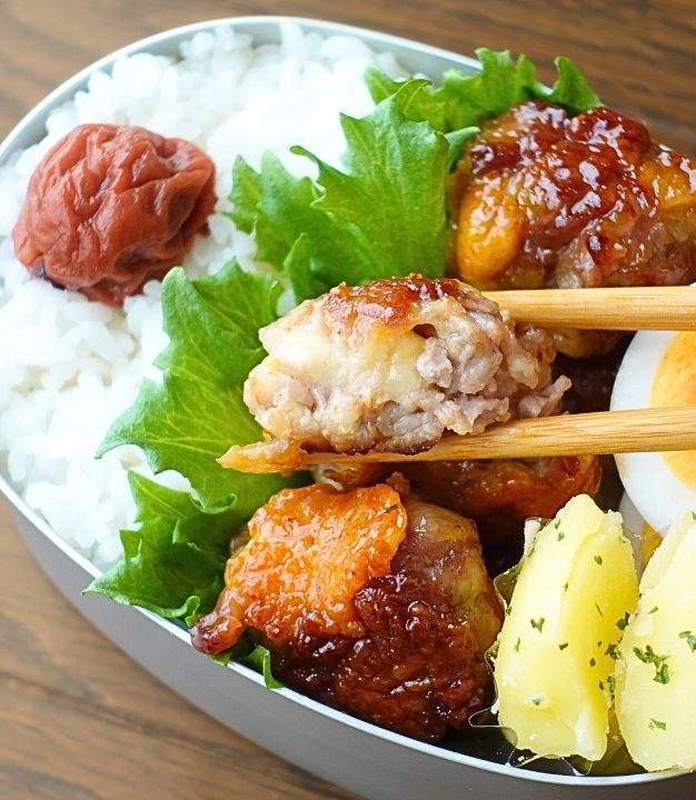 【簡単】豚こまチーズボール弁当-レシピのメイン写真