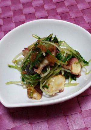 ☆たこと水菜の梅ドレサラダ★-レシピのメイン写真