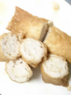 鶏挽き肉の油揚げ巻き♪-レシピのメイン写真