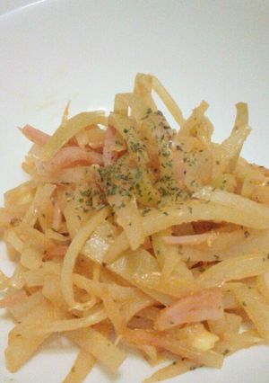 大根の皮で 簡単10分高級イタリア風！-レシピのメイン写真