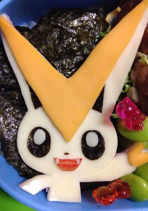 キャラ弁☆ビクティニ-レシピのメイン写真