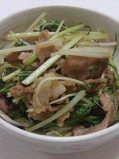 豚肉と水菜の煮物-レシピのメイン写真