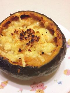 かぼちゃ丸ごとグラタン-レシピのメイン写真