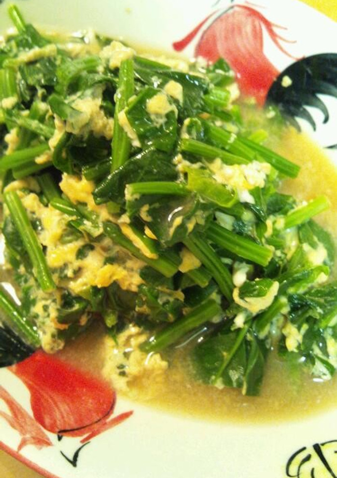 ほうれん草のあっさり卵とじ♪-レシピのメイン写真