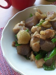 鶏肉とこんにゃくの甘辛煮*-レシピのメイン写真