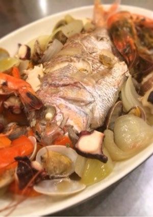 鯛と魚介のアクアパッツァ-レシピのメイン写真