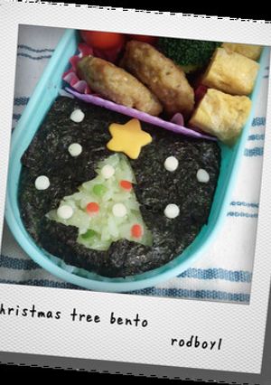 クリスマスのお弁当！簡単ツリー☆-レシピのメイン写真