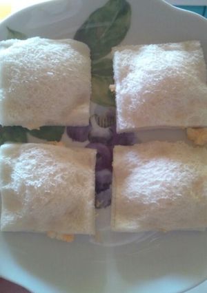 離乳食☆後期＊手掴み簡単卵サンドイッチ-レシピのメイン写真