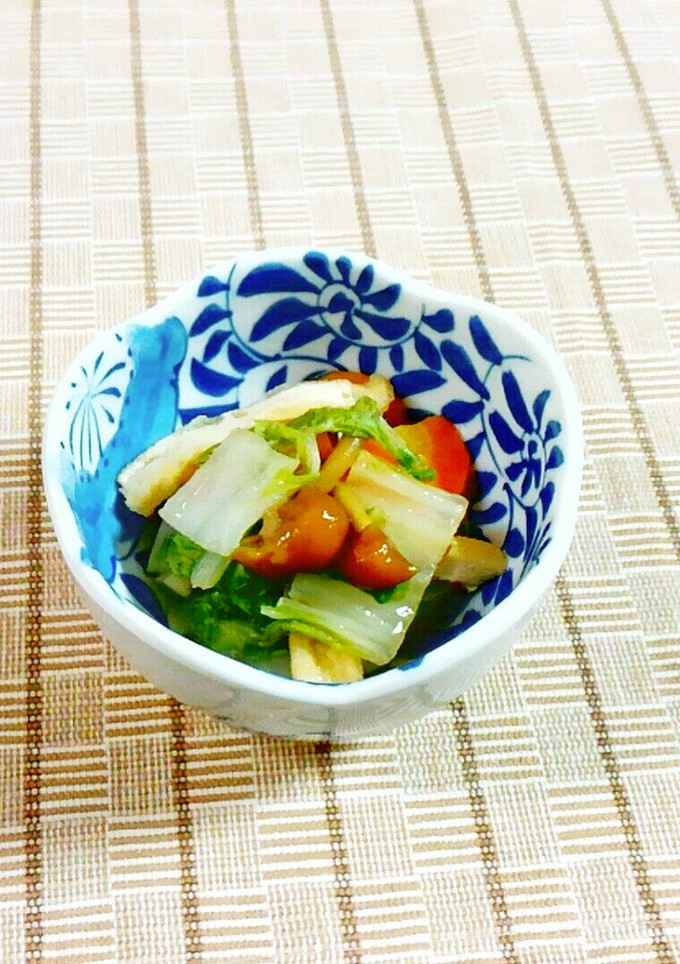 白菜となめこ・うす揚げのとろぉ～ん煮♪-レシピのメイン写真