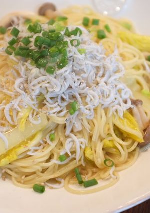 しらすと白菜の和風スープパスタ♪-レシピのメイン写真